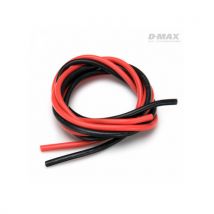 Câble silicone Rouge + Noir 12 AWG (D2.8mm) - 1 Mètre - D MAX - Breizh Modelisme