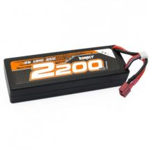 Konect batterie Lipo 2200mah 7.4V 25C 2S1P prise Dean - Breizh Modelisme