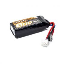 Konect batterie Li-Po 2S 7.4V 600mAh pour CRX18 - KN-LP2S600 - Breizh Modelisme