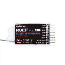 Récepteur 8 voies pour radiocommande T8FB/T8S - RDL-0-R8EF - RADIOLINK - Breizh Modelisme