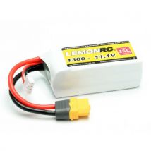 Batterie LiPo 3S LemonRC 1300mah - 11,1V (35C) XT60 - 15711 - Breizh Modelisme