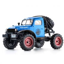 Petit crawler FMS 1/24 Power wagon V2 FCX24 bleu Prêt à rouler 12401 - Waterproof - Entièrement réparable - Breizh Modelisme