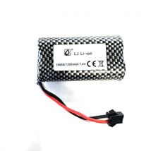 Batterie Li-ion 1200mAh 7.4V pour Engins Huina - Breizh Modelisme