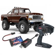 Traxxas TRX-4M F150 High Trail mini crawler 1/18 RTR - 97044-1 marron - Waterproof - Entièrement réparable - Breizh Modelisme