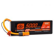 Batterie Lipo Smart G2 7.4V 5000mAh 2S 100C IC5 - SPMX52S100H5 - SPECKTRUM - Breizh Modelisme