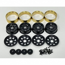 1.2" Steel Bead Lock Wheels - black (4) - Breizh Modelisme