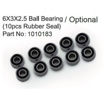 6X3X2.5 Ball Bearing ( 10pcs Rubber Seal ) - Breizh Modelisme