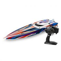 Bateau Traxxas Spartan SR VXL 6S TQi ID TSM RTR 103076-4 orange - Breizh Modelisme