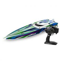 Bateau Traxxas Spartan SR VXL 6S TQi ID TSM RTR 103076-4 vert - Breizh Modelisme