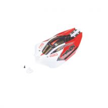 Carrosserie peinte pour Typhon Grom rouge/blanc ARA412006 - Breizh Modelisme