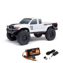 Mini rock crawler SCX24 Base Camp 4WD 1/24 charbon RTR blanc - AXI-1219T1 - Waterproof - Entièrement réparable - Breizh Modelisme