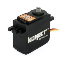 Servo direction Konect 2116LVMG Digital 21kg pignons métal pour Voitures 1/8 et 1/10 - Breizh Modelisme