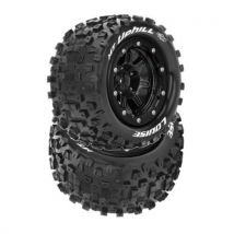 2 Pneus et jantes Louise MT-UPHILL Traxxas Maxx Soft Black (MFT) 3330SB - Breizh Modelisme