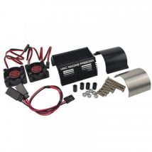 Radiateur moteur pour moteur 40-42mm avec ventilateurs 1/8 - (L 66mm) - HRC - Breizh Modelisme