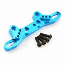 Fastrax Support d'amortisseurs (x1) Alu Bleu Pour Tamiya TT02 - FTTA013B - Breizh Modelisme