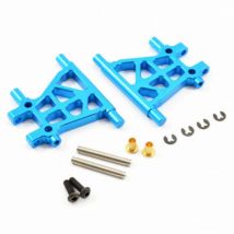 Fastrax Triangles arrière inférieurs Alu Bleu Pour Tamiya TT02 (x2) - FTTA004B - Breizh Modelisme