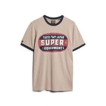 Superdry Ac Ringer Workwear Graphic Slim Fit T-shirt - Beige - M