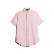 Superdry Studios Casual Linen Short Sleeve Shirt - Purple - M