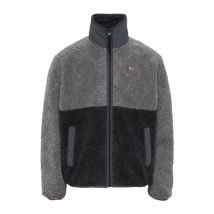 Tommy Jeans Relaxed Teddy Fleece Jacket - Black - M