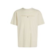 Tommy Jeans Gold Linear Logo T-shirt - Beige - L