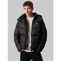 Calvin Klein Jeans Hooded Down Puffer Jacket - Black - S