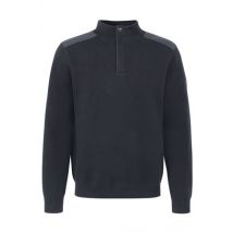 Bugatti Mens Sweater 1/4 Zip - Navy - L