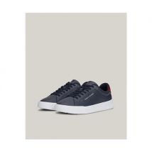 Tommy Hilfiger Pebble Grain Court Trainers - Navy - 42