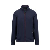 Fynch Hatton Classic Zip Cardigan Jacket - Navy - 2XL