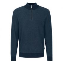 Bugatti Mens 1/4 Zip Jumper - Navy Blue - XL