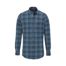 Fynch Hatton Modern Check Shirt - Teal - M