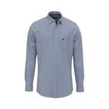 Fynch Hatton Minimal Print Shirt - Blue - M