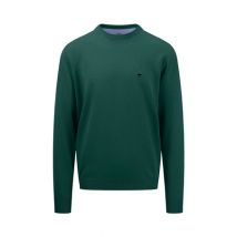 Fynch Hatton Superfine Crewneck Jumper - Green - L