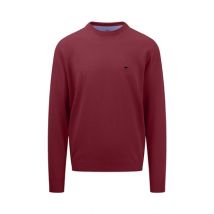 Fynch Hatton Superfine Crewneck Jumper - Red - L