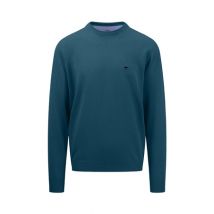 Fynch Hatton Superfine Crewneck Jumper - Teal - S