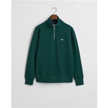 Gant Shield Half Zip Sweatshirt Green - M