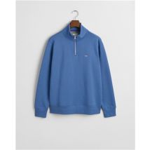 Gant Shield Half Zip Sweatshirt - Blue - M