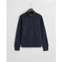 Gant Sacker Rib Half-Zip Sweatshirt - Navy - XL