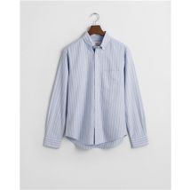 Gant Regular Oxford Stripe Shirt - Blue - XL