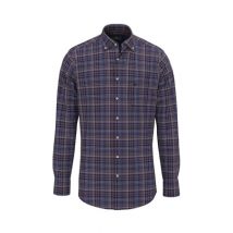 Fynch Hatton Dark Check Shirt - Beige - XL