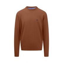Fynch Hatton Superfine Crewneck Jumper - Beige - XL
