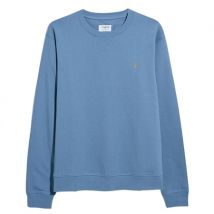Farah Tim Organic Crew Sweatshirt - Para Blue - XL