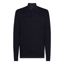 Tommy Hilfiger Long Sleeve Rugby Polo Shirt - Navy - M
