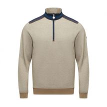 6th Sense Quinn 1/4 Zip Sweatshirt - Beige - 2XL