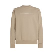 Calvin Klein Structured Embroidered Sweatshirt - Beige - L