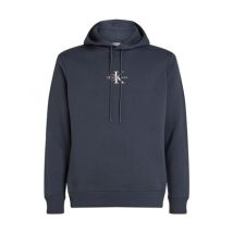 Calvin Klein Jeans Monologo Hoodie Ban - Black - XS