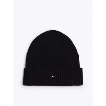 Tommy Hilfiger Flag Beanie with Cashmere - Black - One