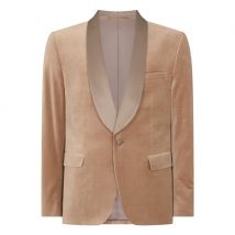 Remus Uomo Romero Velvet Jacket - Beige - 42R