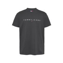 Tommy Jeans Regular Fit Linear Logo T-shirt - Black - L