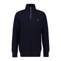 Gant Texture Half-Zip Sweatshirt - Navy - L