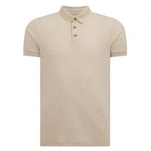 Remus Uomo Tapered Fit Cotton-Blend Polo Shirt - Beige - M